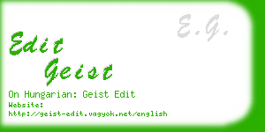 edit geist business card